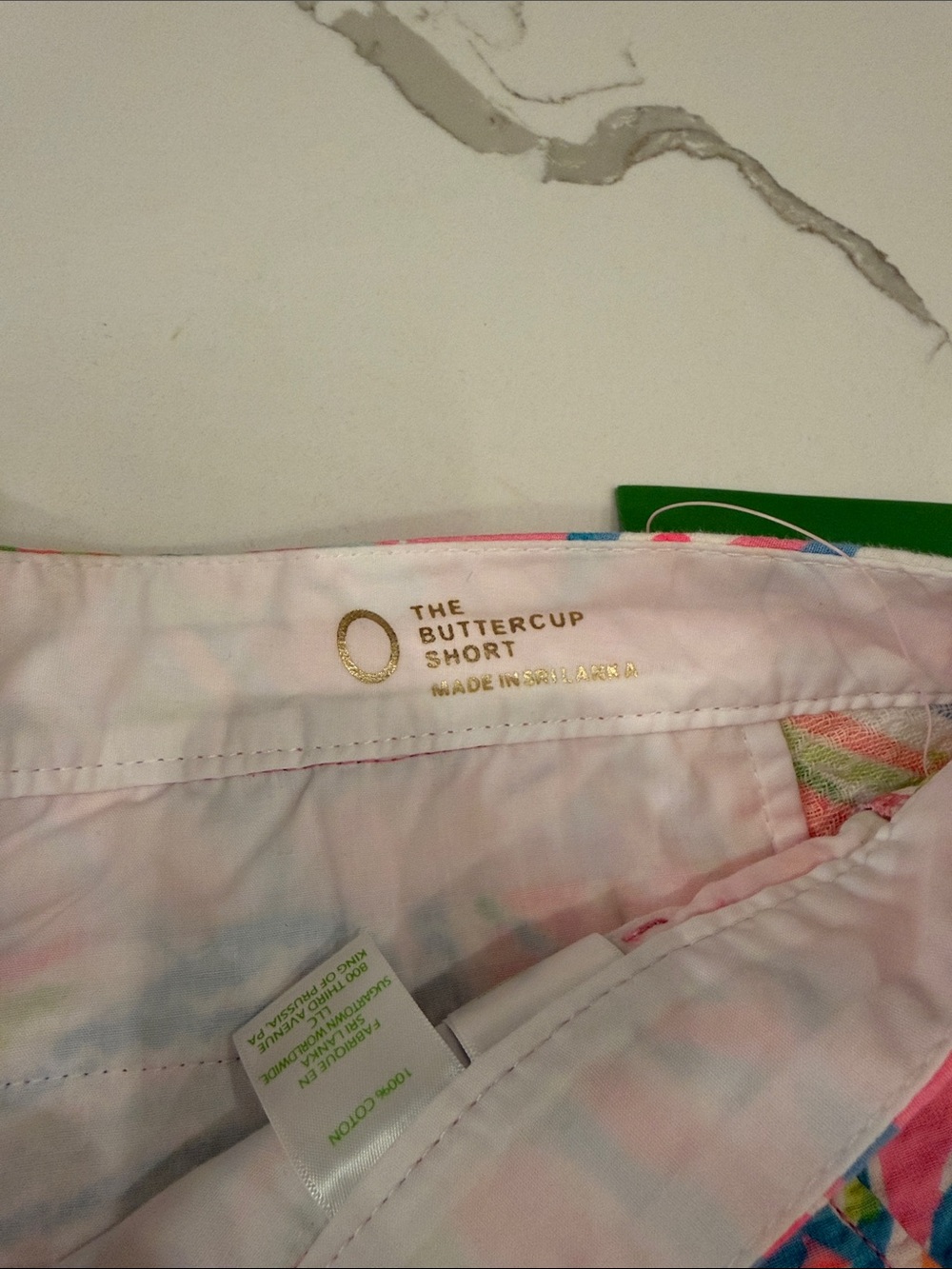 Lilly Pulitzer Pink Scallop-Hem Printed High-Waist Buttercup Shorts - Picture 3 of 3